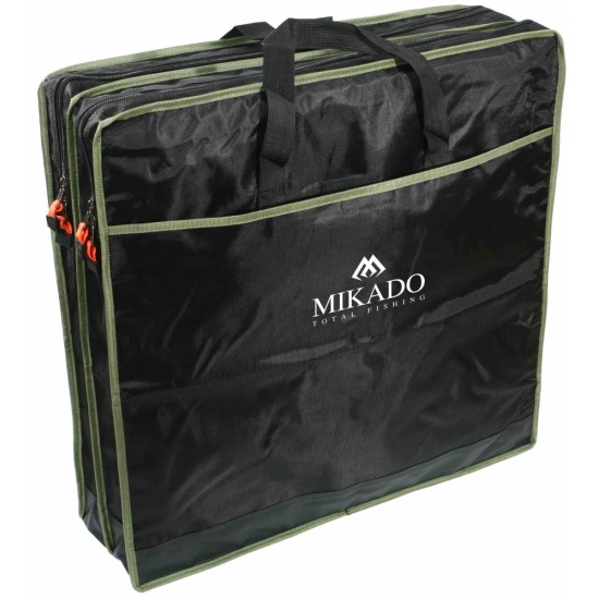 Husa Juvelnic Patrata 2 compartimente Mikado - Black/Green 63x63x18cm